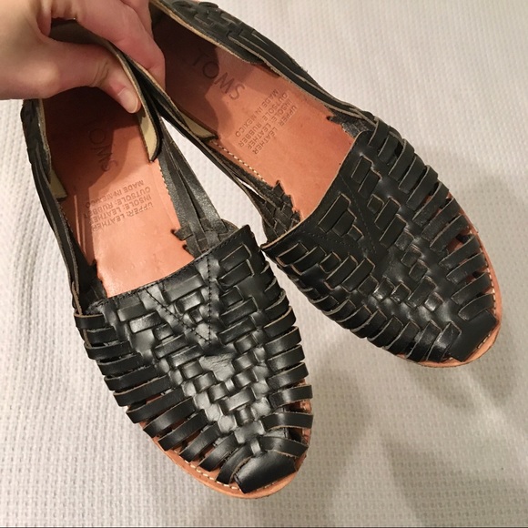 toms leather huaraches sandals